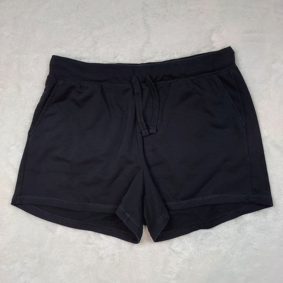 Old Navy Pants - Old Navy Black High Rise Drawstring Cotton Poly Blend Stretch Shorts Size L